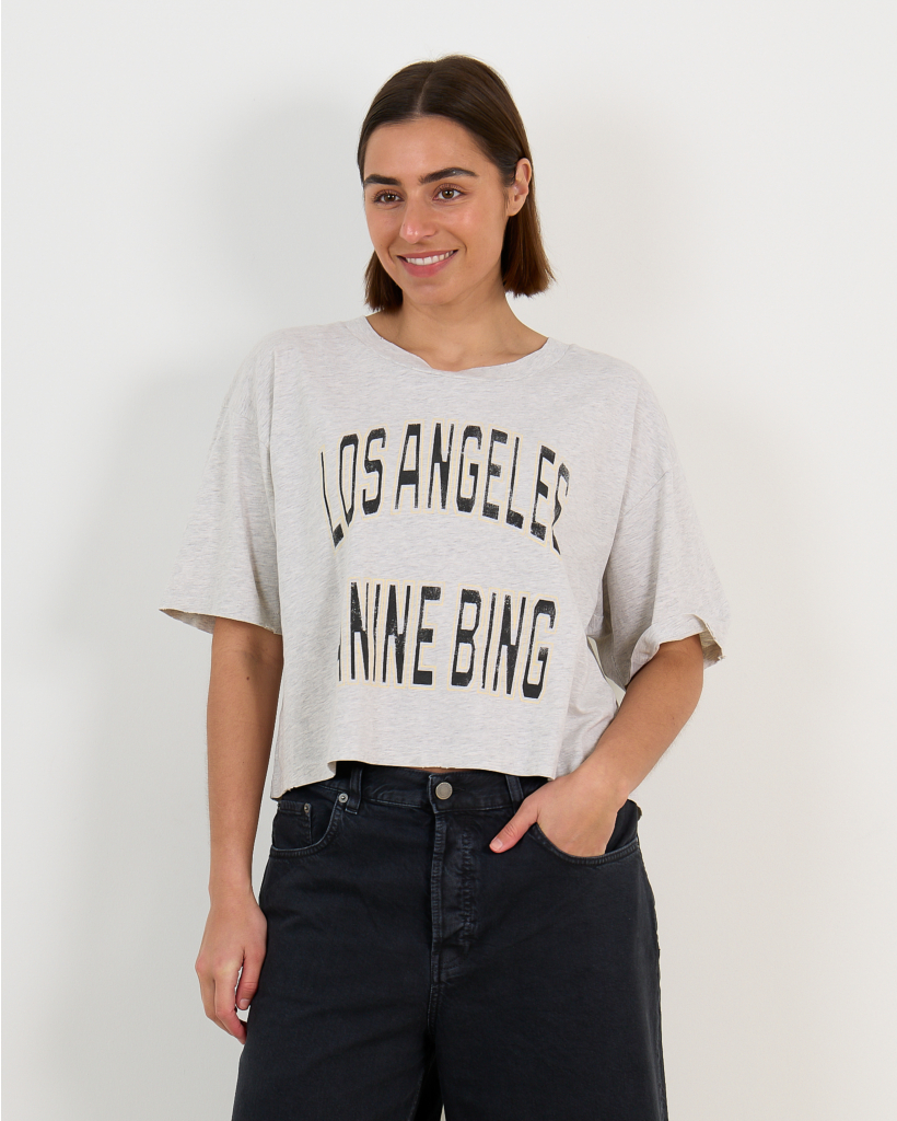 Johnny Cropped T-shirt Grey