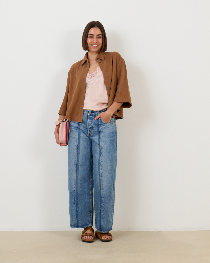 New In Silk Camisole with Lace Pink