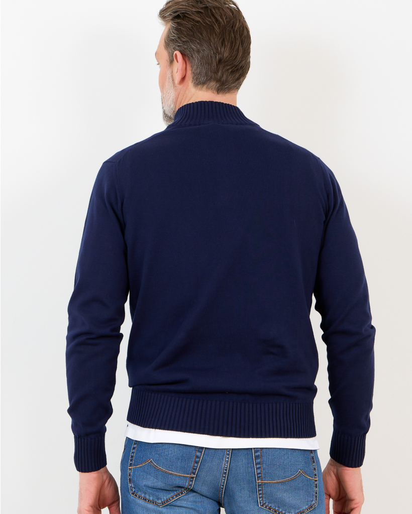 Navy Zip Pullover