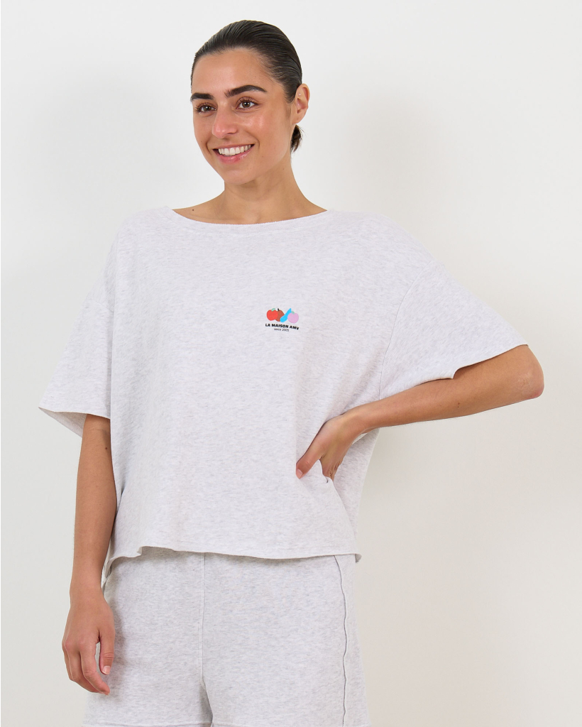 Atubay T-shirt with Grey Logo