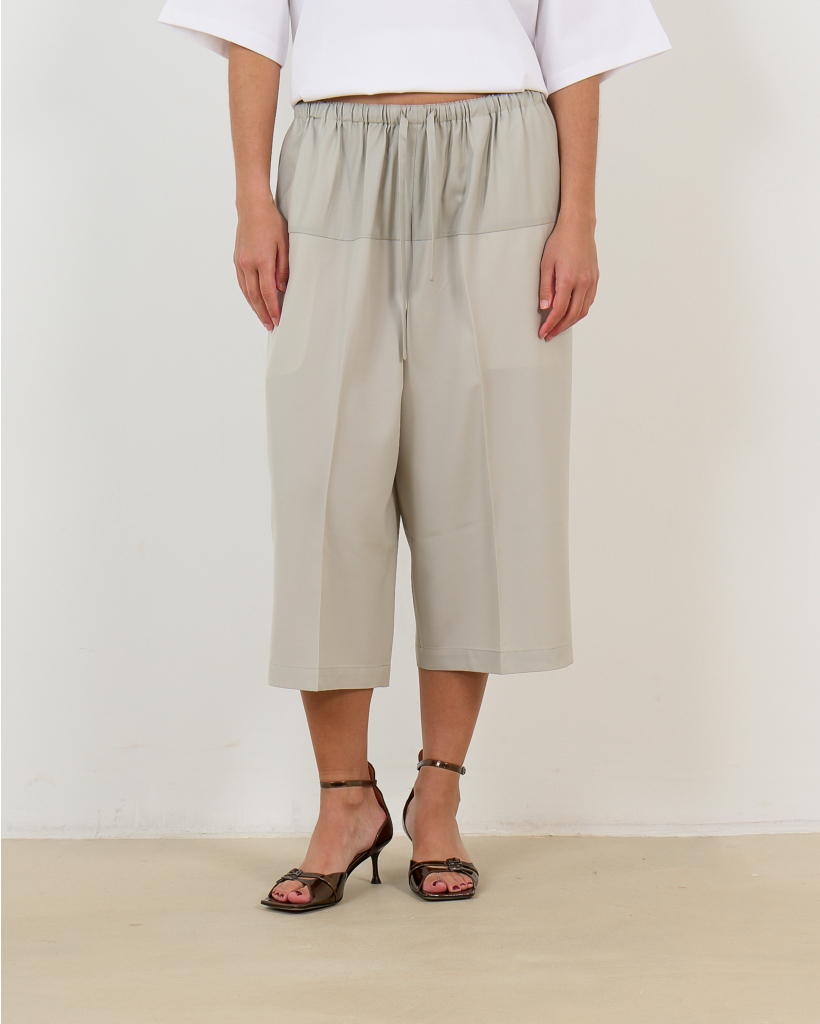 Gray Drawstring Shorts