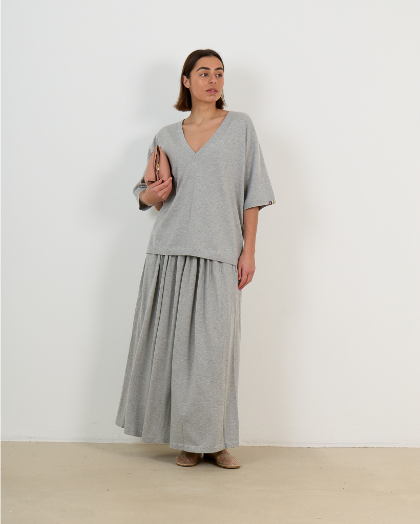 No. 403 Mary Short Skirt Grey