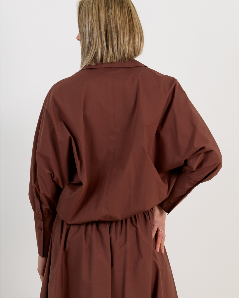 Elvire Blouse Long Sleeve Brown