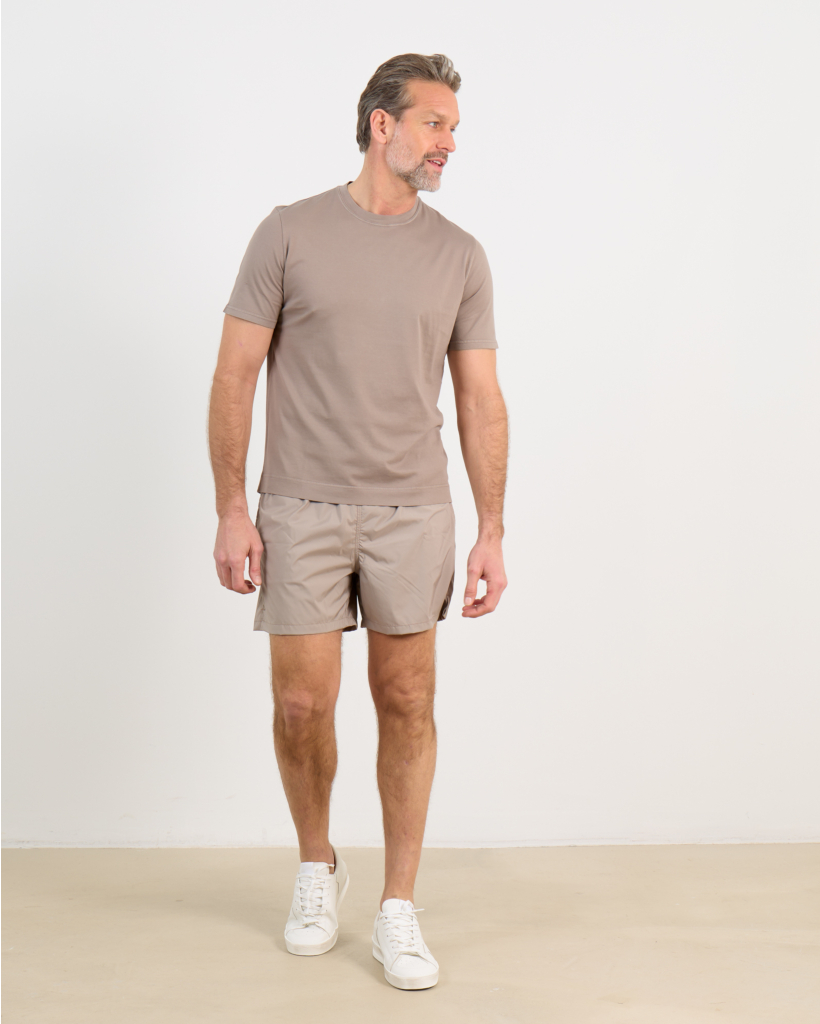 Extreme jersey T-shirt in taupe