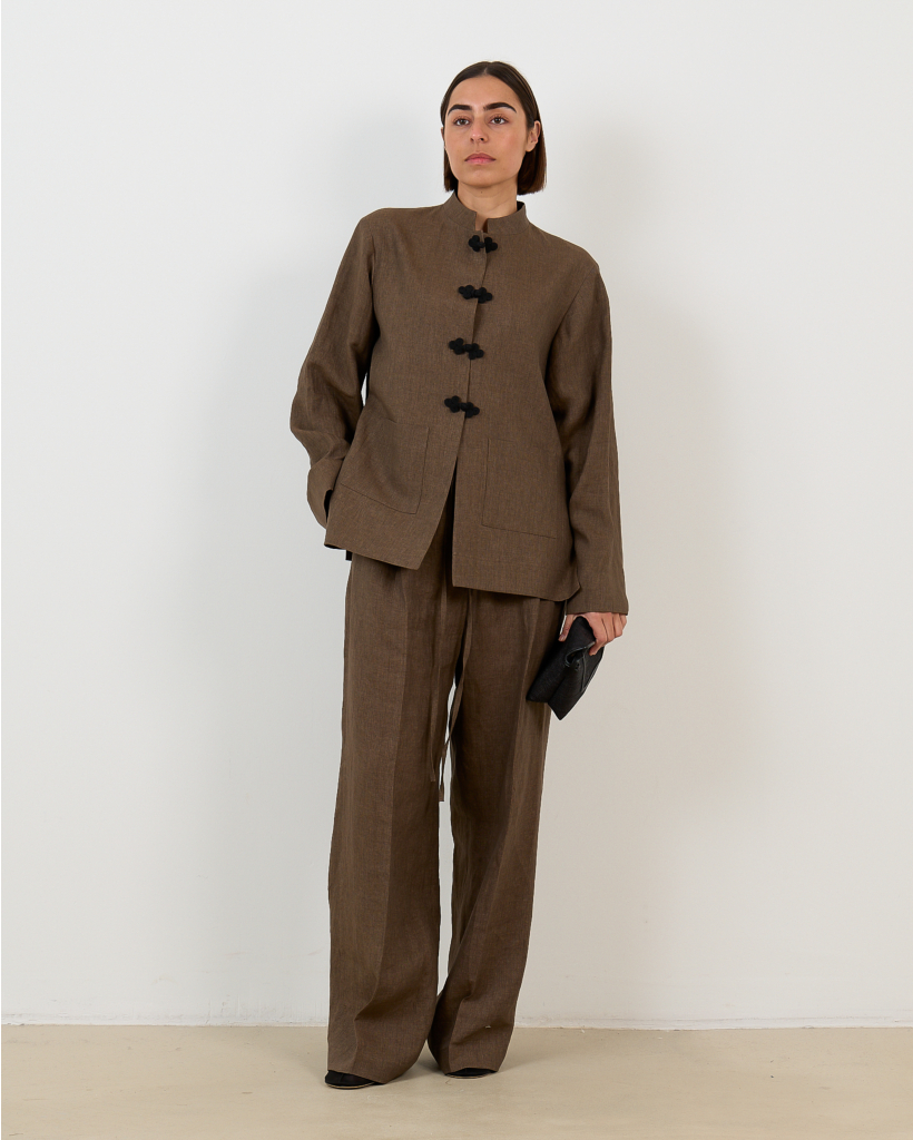 Brown Melange Blazer