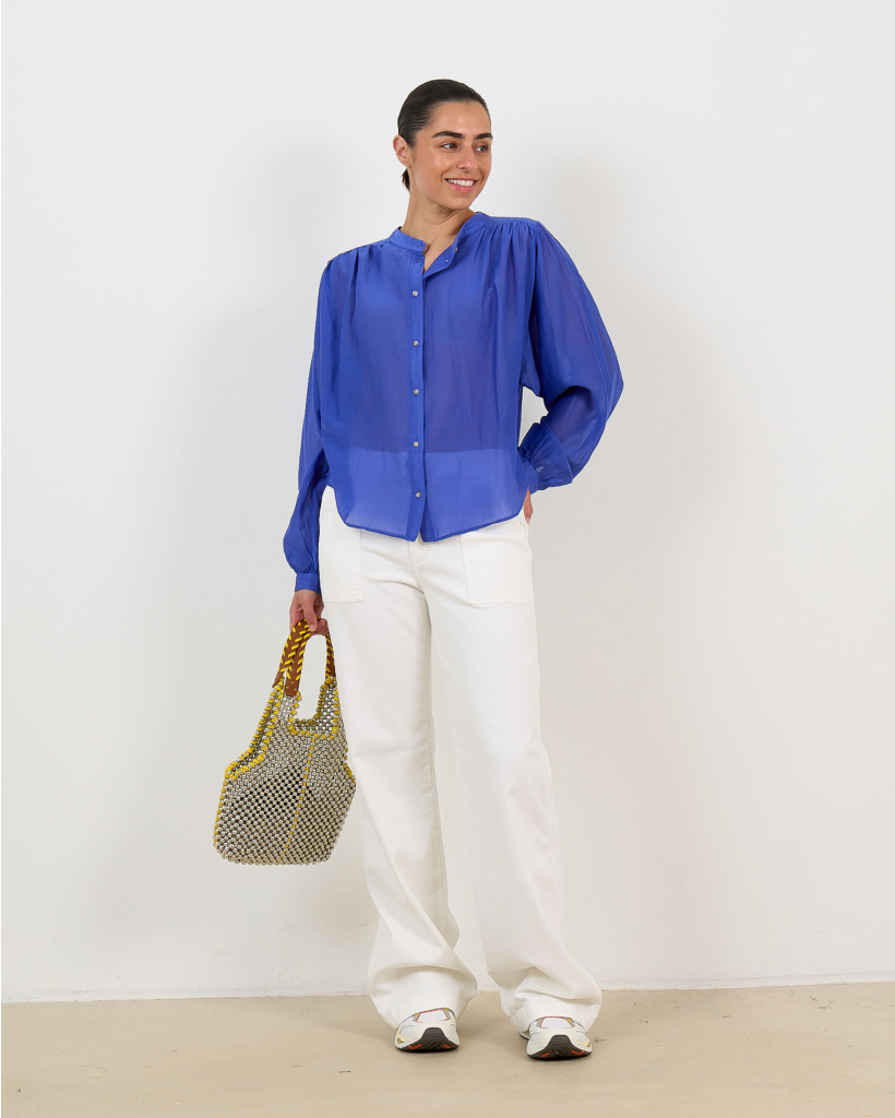 Gladis Cotton-Silk Blouse Cosmo