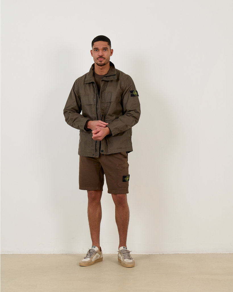 4100024 Waxed Field Jacket Brown