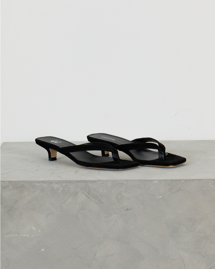 Cora Black Suede