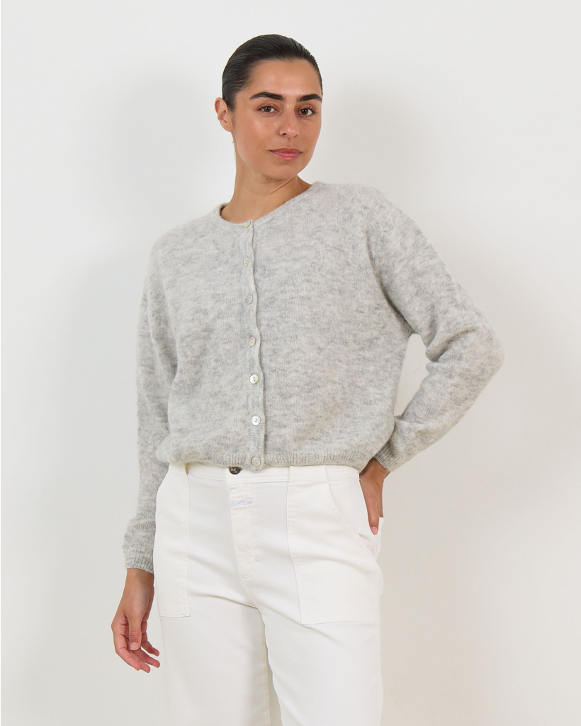 Vitow Alpaca Mix Cardigan Grey