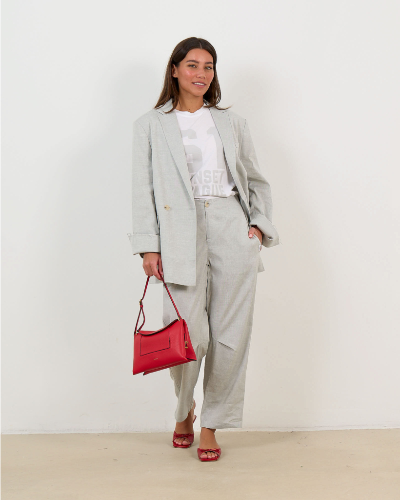 T-shirt with print White/Grey