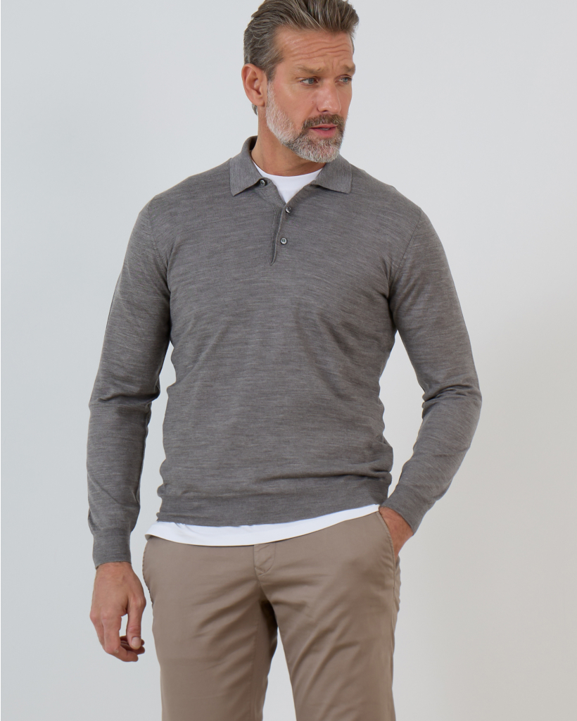 Athlete Polo Pullover Grey