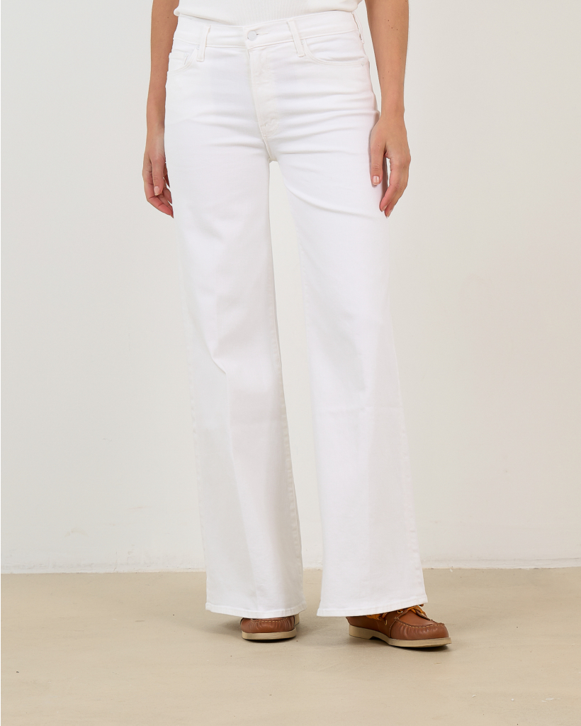 The Twister Sneak Wide-Leg Jeans White