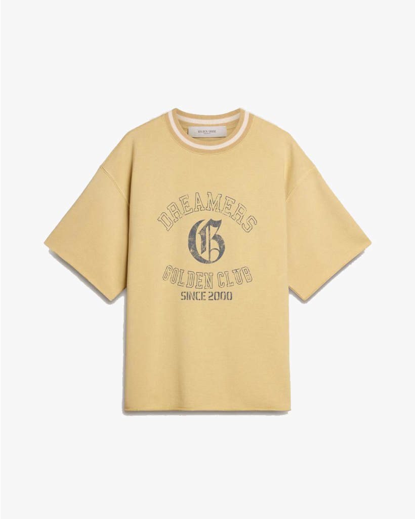 Oversized T-shirt yellow print