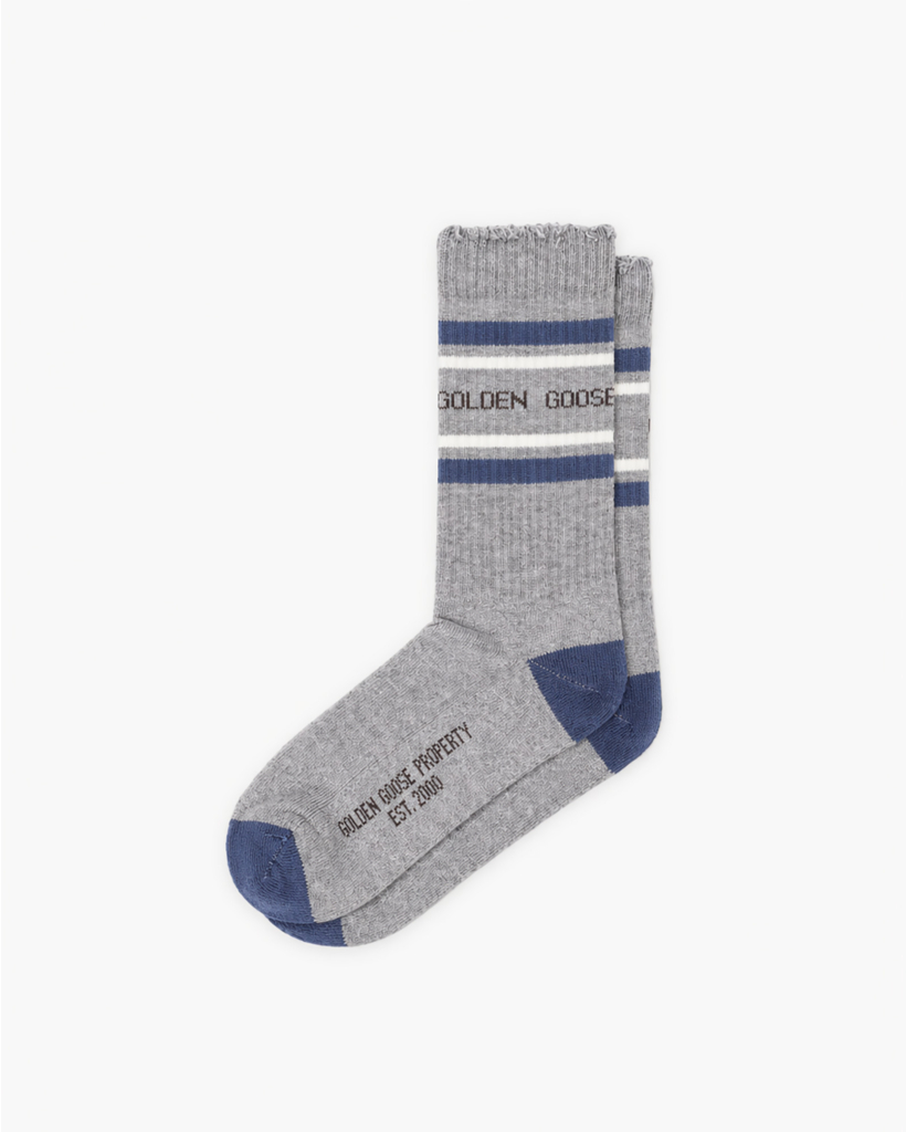 High Rib Socks China Blue/off-white