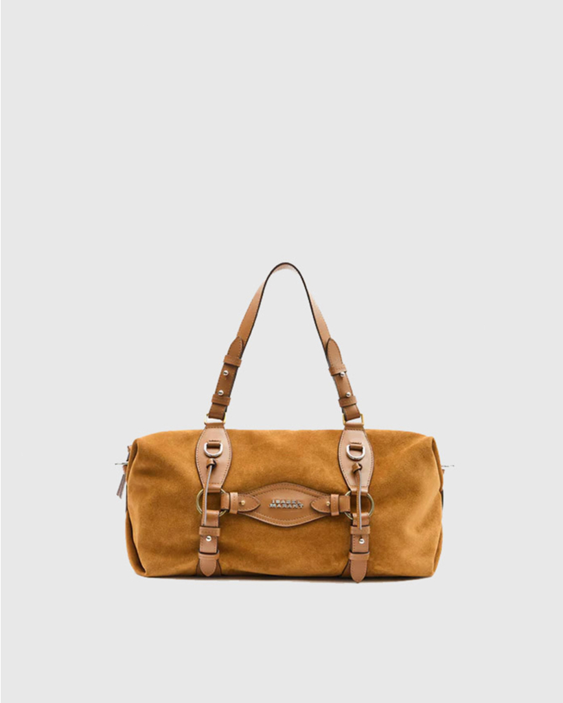 Tilpa Brown Suede Bowling Bag