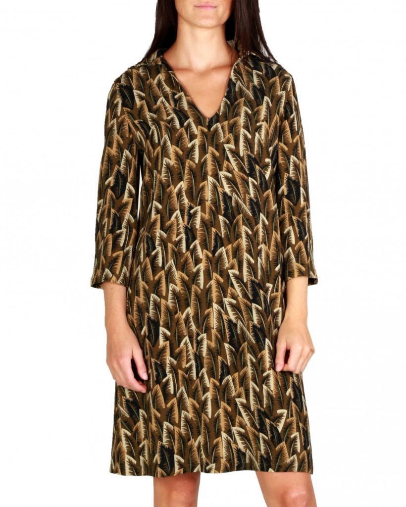 dress long sleeve khaki green