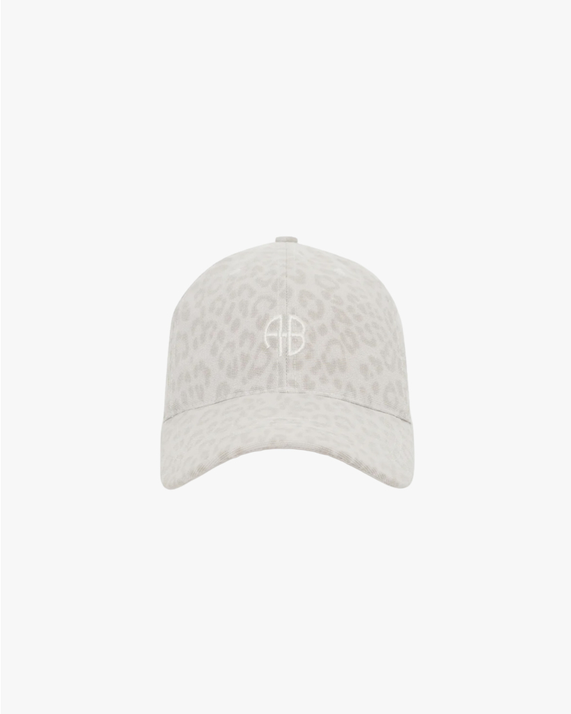 Cap with Leopard-Print Logo