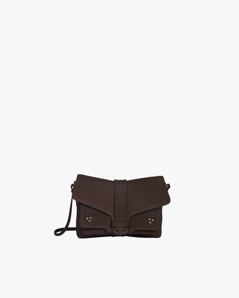 Harry M Croc-embossed Mocha Taurillon