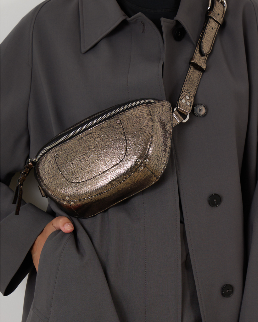 Lino Banana Bag Champagne