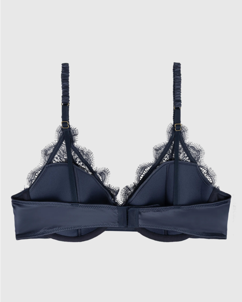 Gwyneth Lace Underwire Bralette Dark Blue