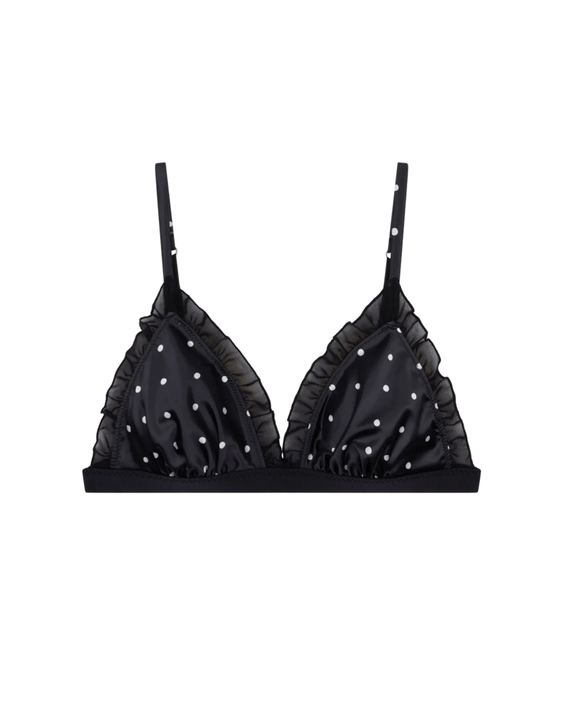 Dots Bralette Black