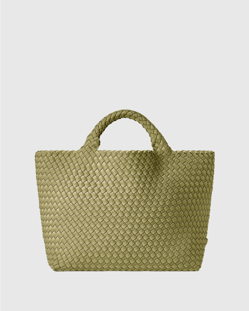 St. Barths Medium Tote in Bottle Green
