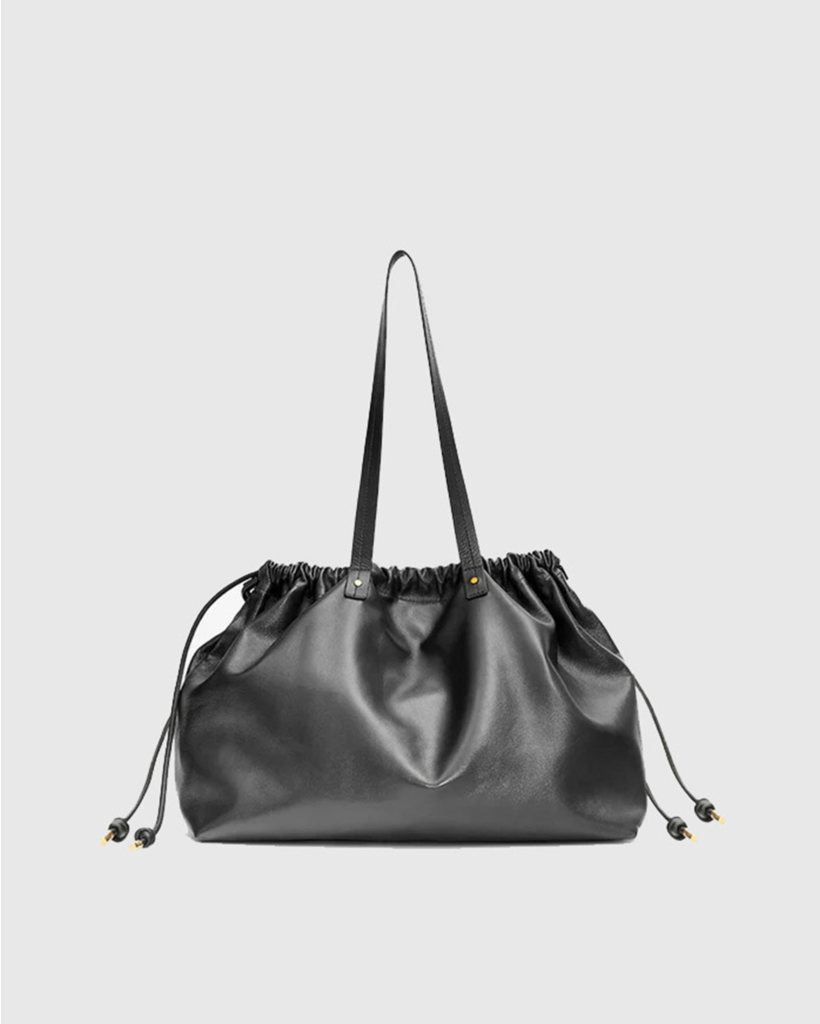Silven e/w Leather Tote Black