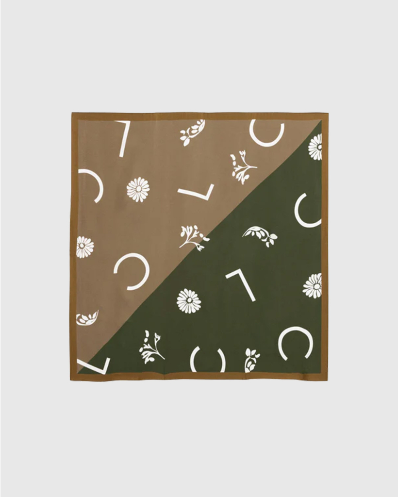 Satijnen Sjaal met Print Multi