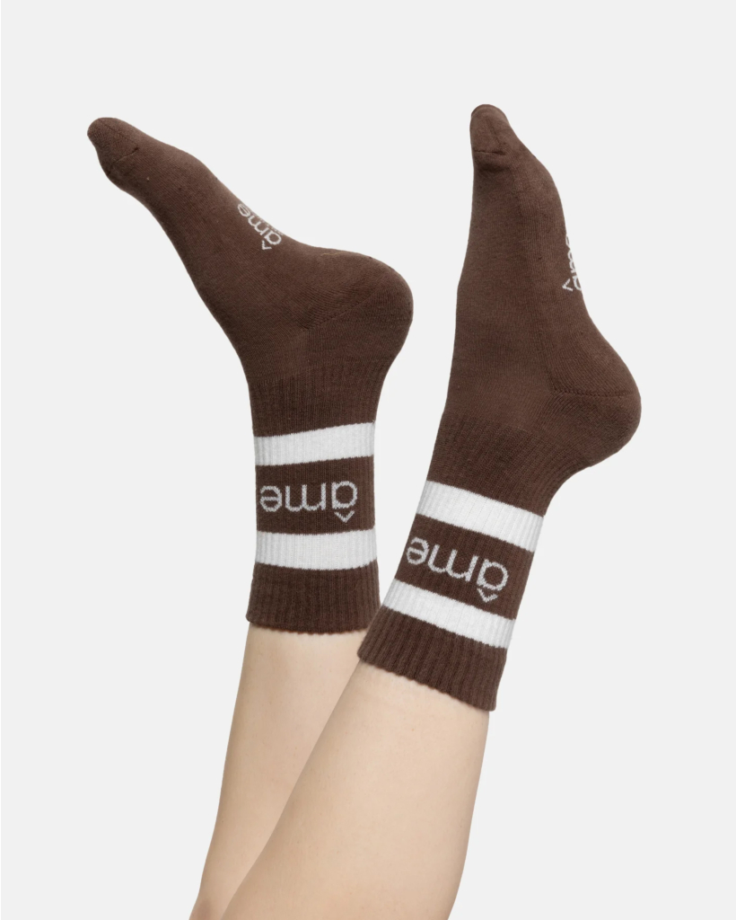 Diego Brown and White Socks