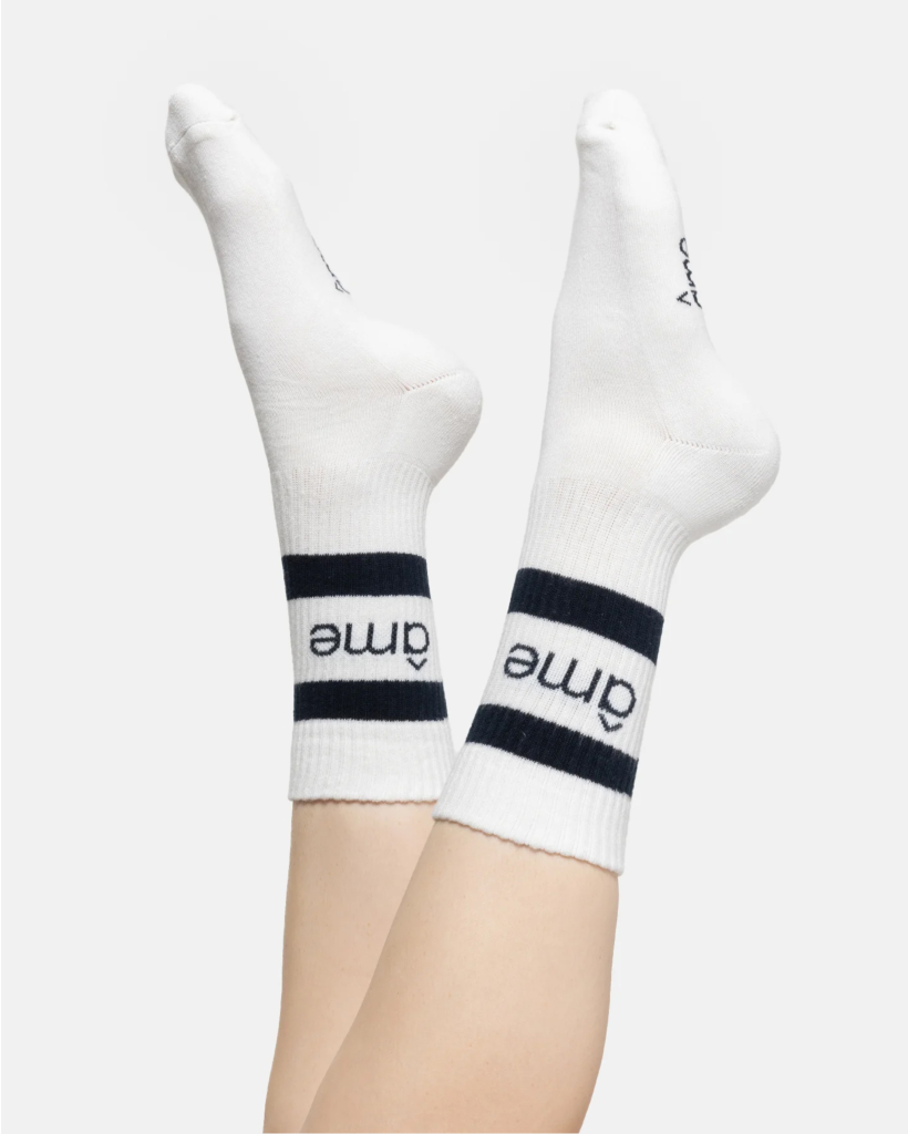 Diego Socks White and Navy