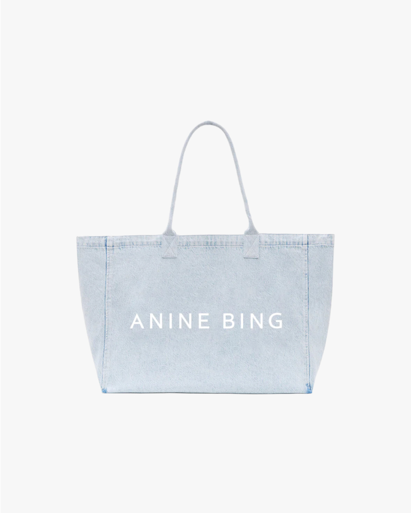 Light Blue Denim Tote Bag