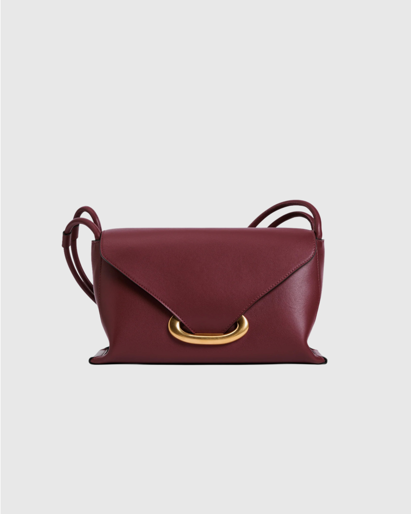 Veneto Shoulder Bag, Burgundy
