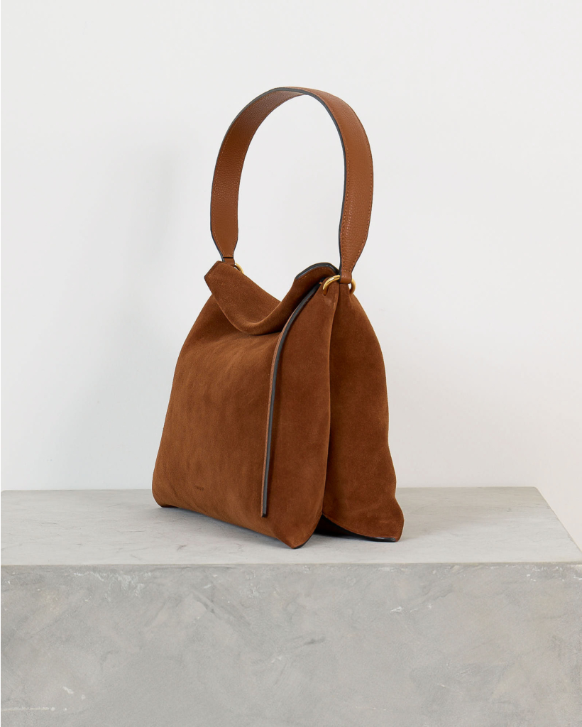 Penelope Tote in Saddle Suede