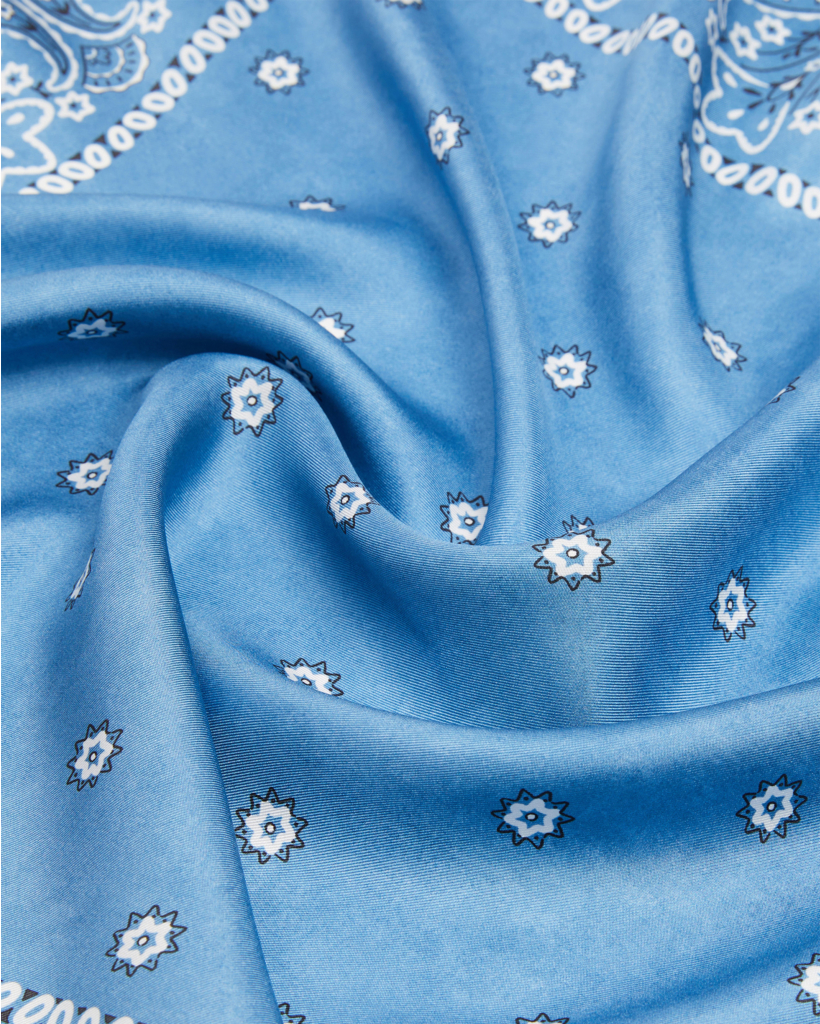 Square Scarf Pentola Light Blue