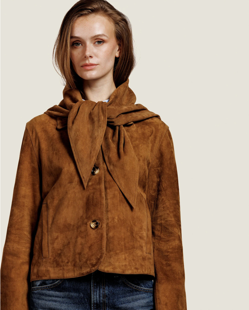 Evy Suede Scarf Cinnamon