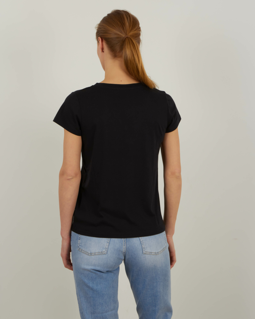 SET t-shirt km v-neck 9990 black
