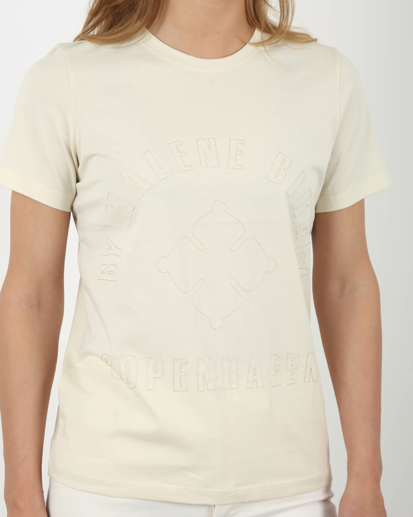Malene Birger T-shirt Desmos with print off white