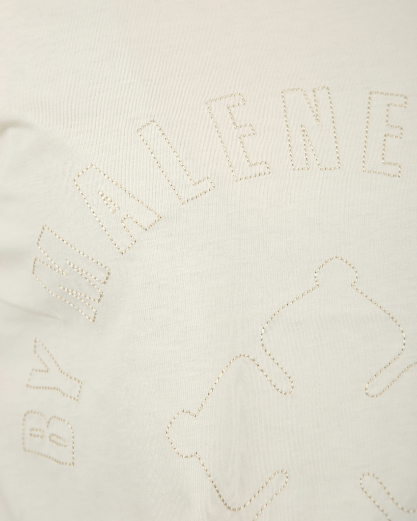 Malene Birger T-shirt Desmos with print off white