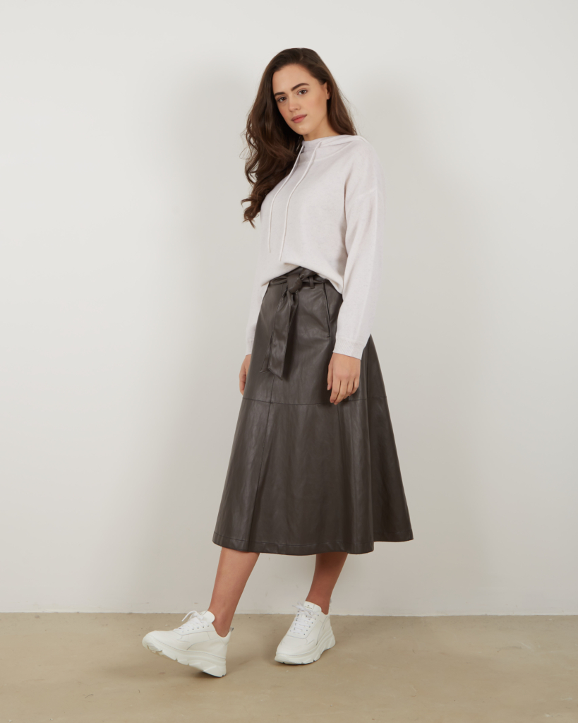 Luisa Cerano Leather skirt Antra