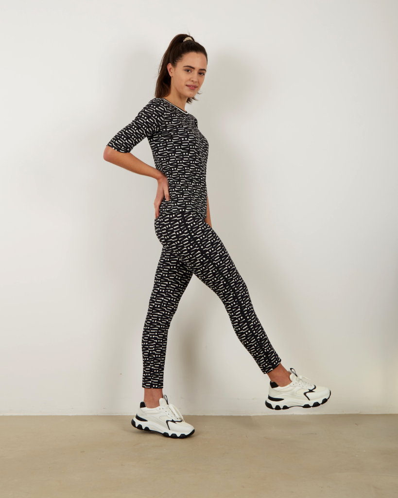 Marc Cain Sports Trousers 'love' print
