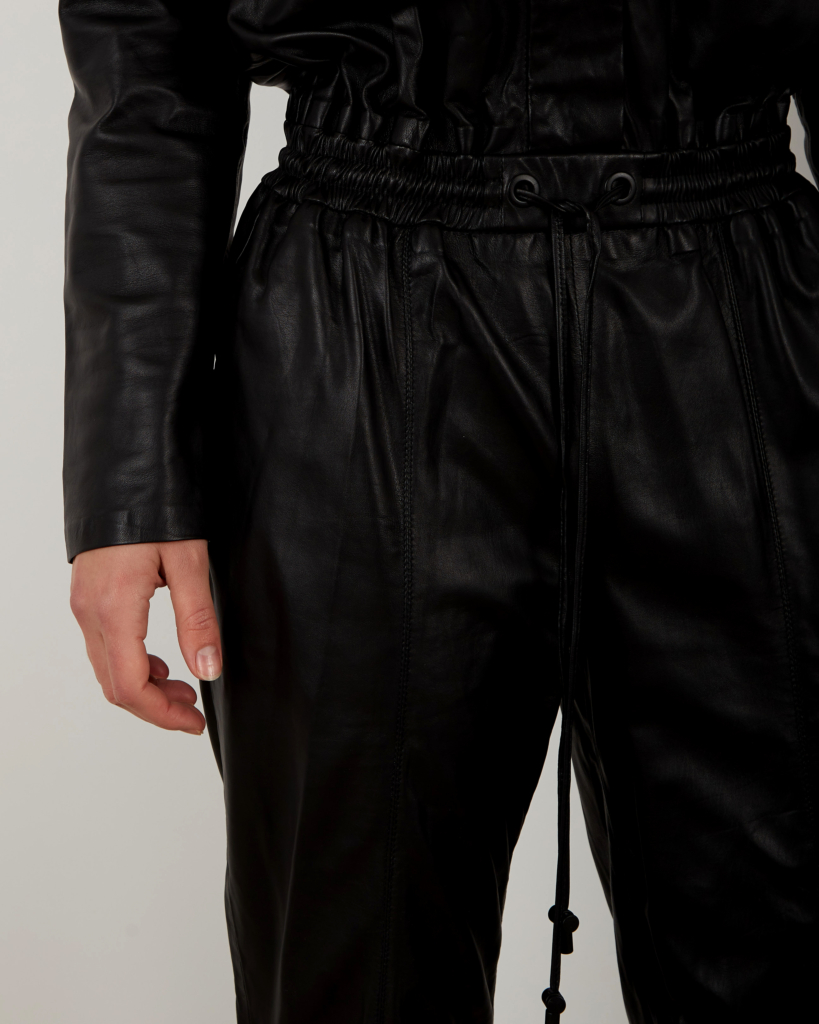 SET Jumpsuit leather black
