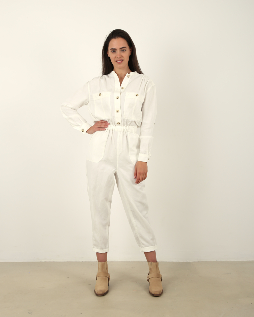 SET Casual linen suit off white