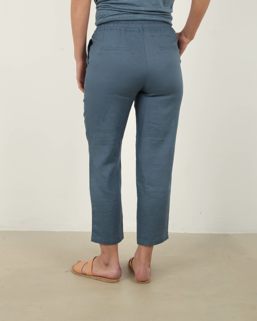 LUTZ  Linen pants vintage blue
