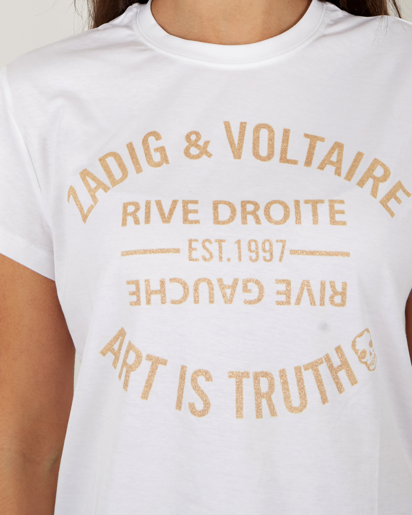 Zadig & Voltaire Zoe blason glitter t shirt