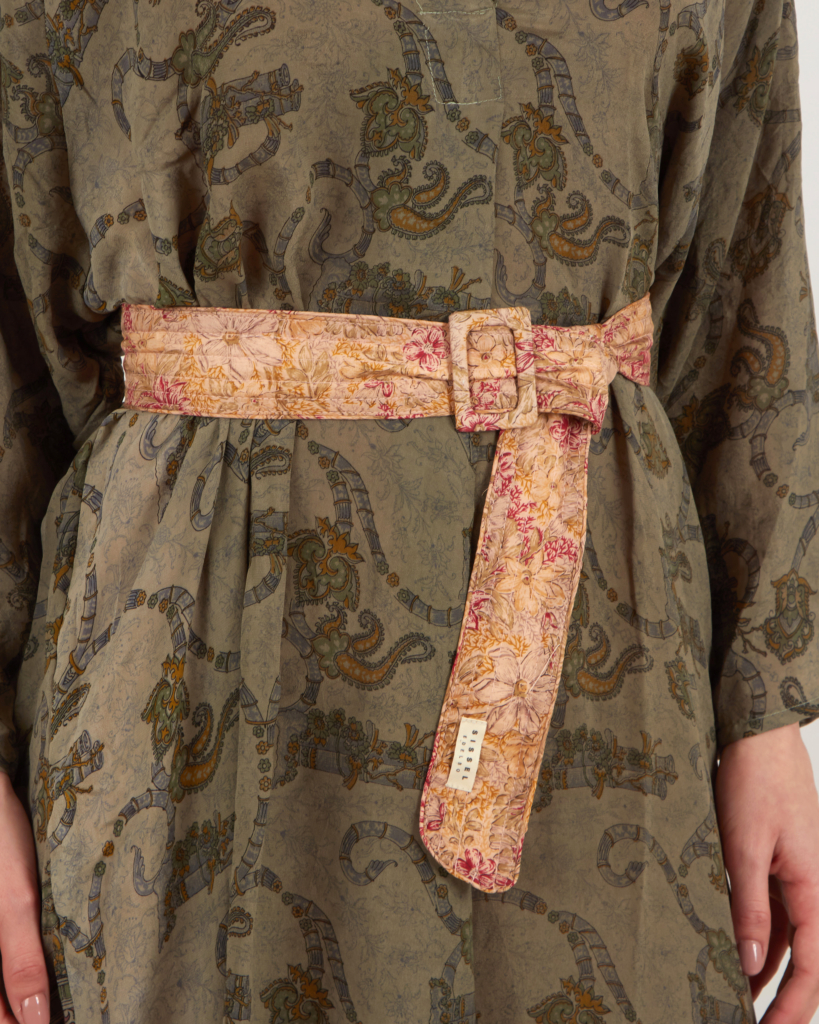 Sissel Edelbo Kara silk belt with floral print
