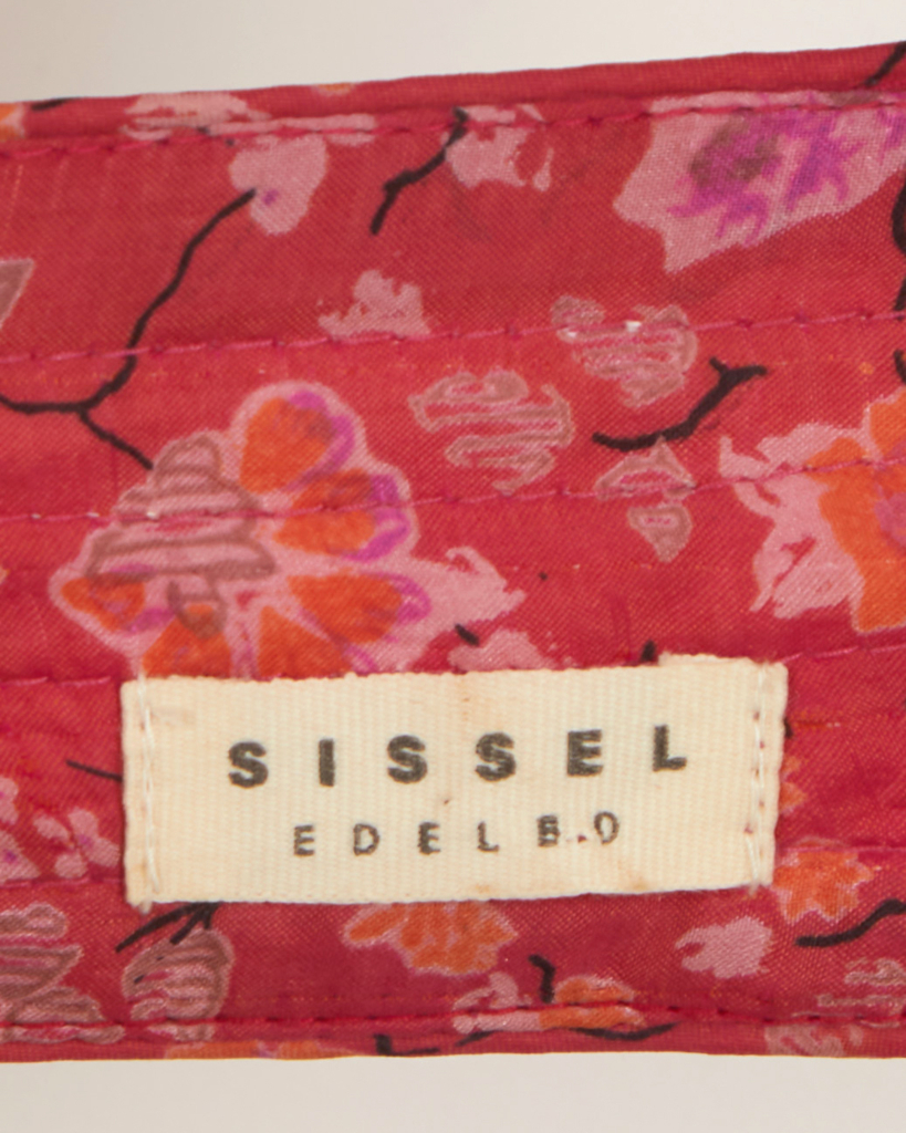 Sissel Edelbo Kara Silk Belt red with floral print