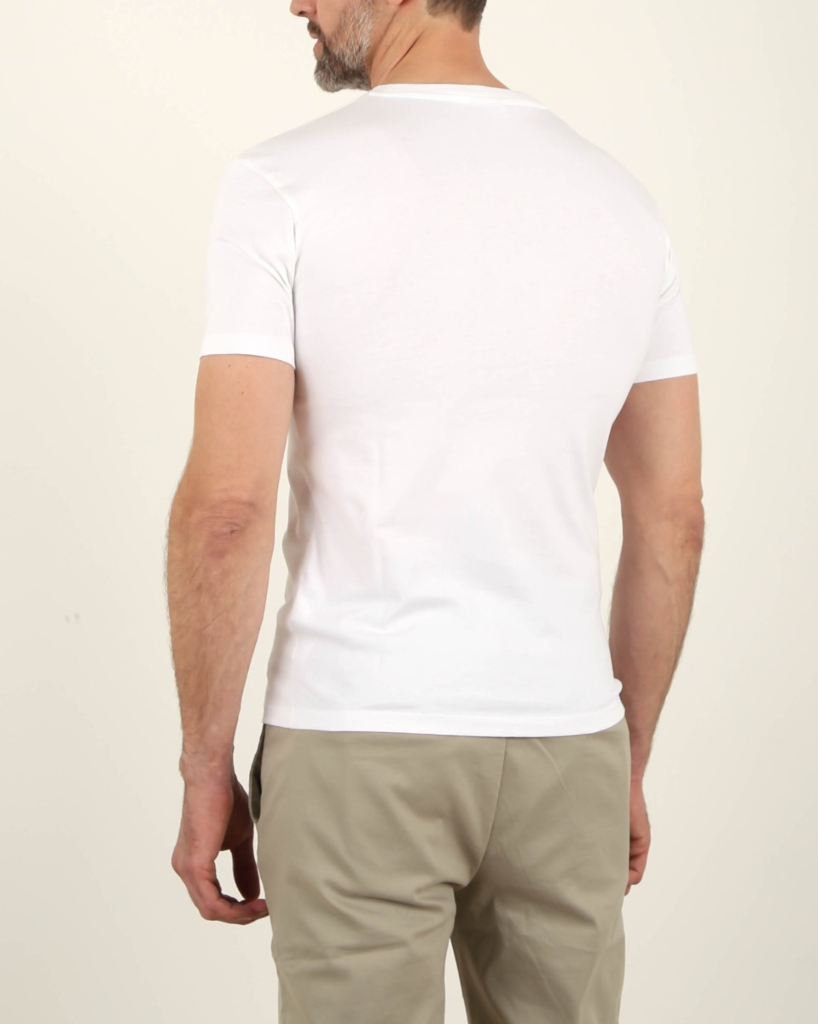 Filling Pieces  T-shirt white with round neck and print