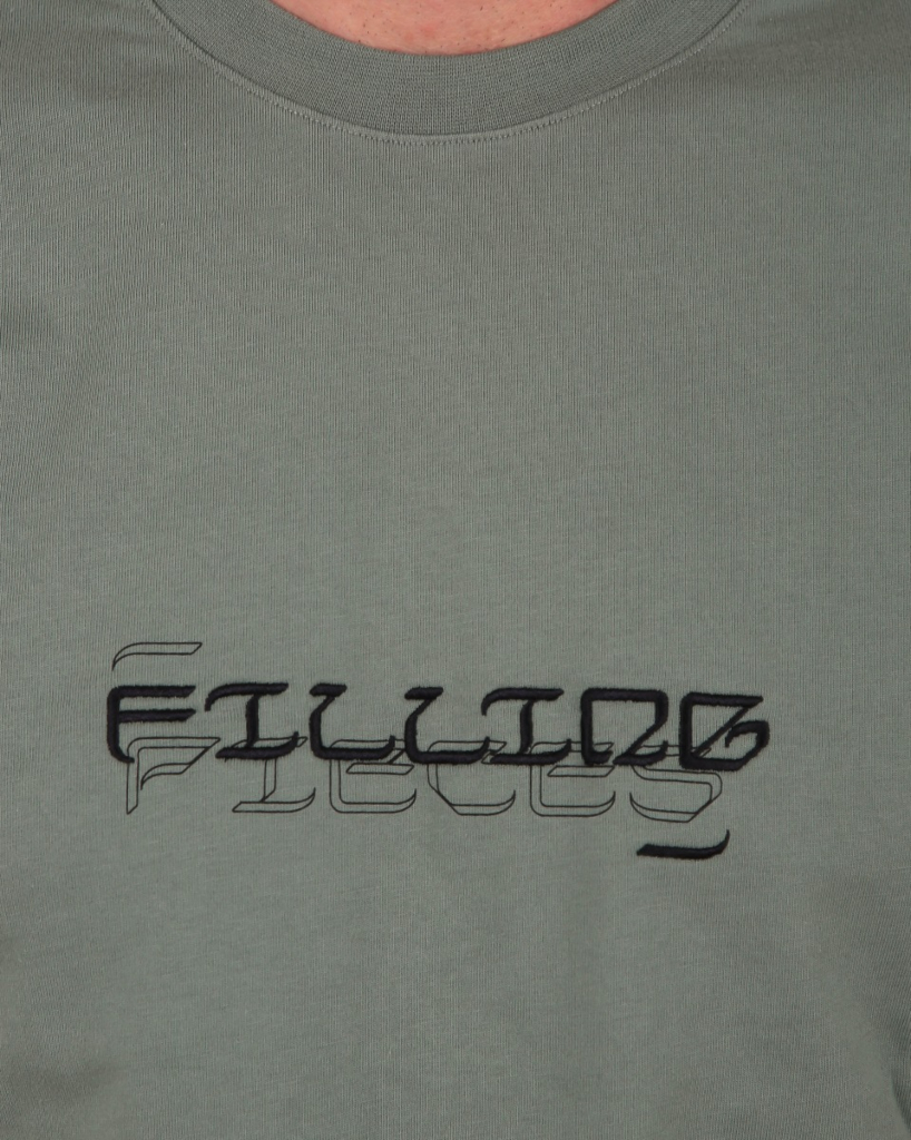 Filling Pieces  T-shirt Green Environment with print