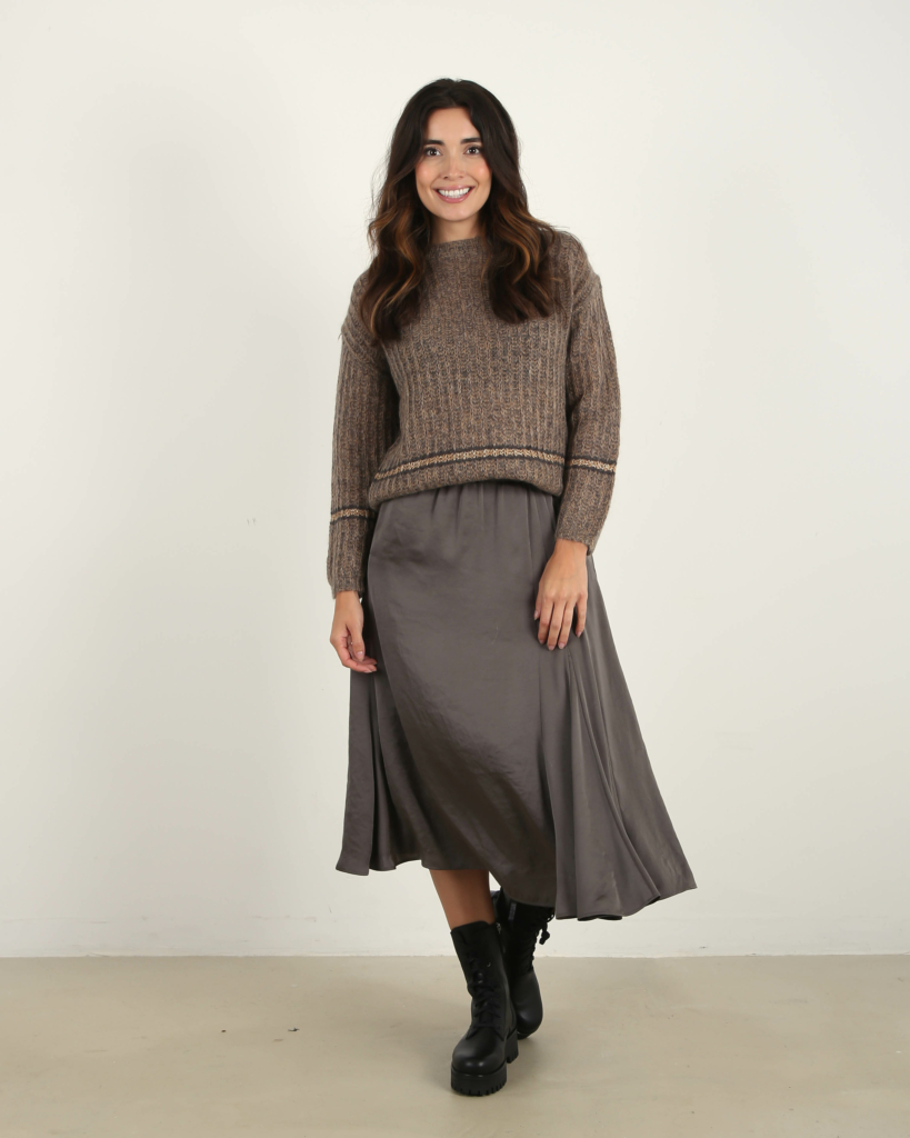 Luisa Cerano Knitted Sweater Walnut