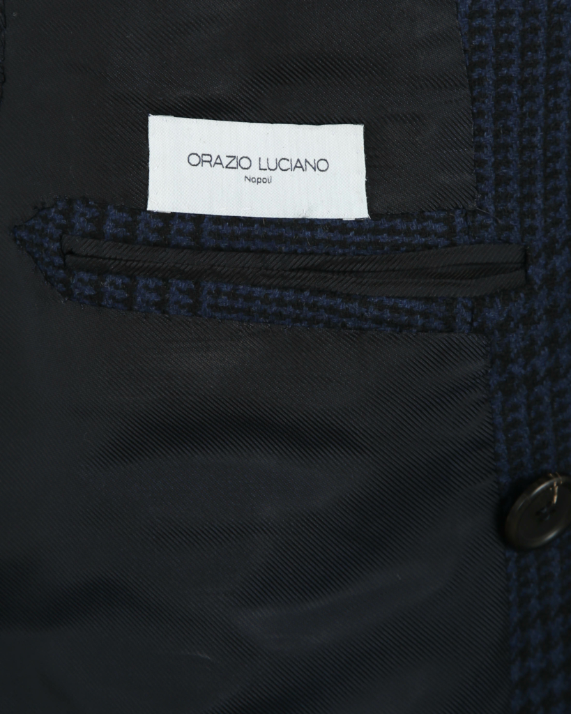 Orazio Luciano jacket double breasted blue check